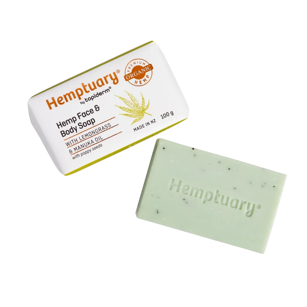 About Products News Investors Shop Contact English Consumer HealthSkin CareHemptuary® Face and Body Soap Hemptuary® Face and Body Soap