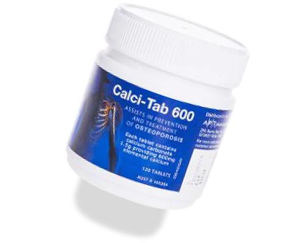 Calci-Tab® tablets are a calcium supplement that assists in the prevention and treatment of osteoporosis.
