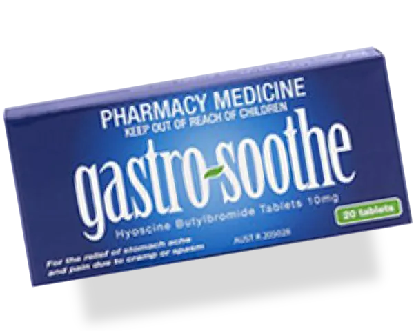Gastro-Soothe® for relief of stomach ache and pain due to cramps or spasm.